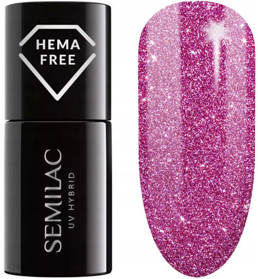 Мл цветной гибридный лак с эффектом Flash Semilac 462 Pink Bubbles 7 
Мл цветной гибридный лак с эффектом Flash Semilac 462 Pink Bubbles 7