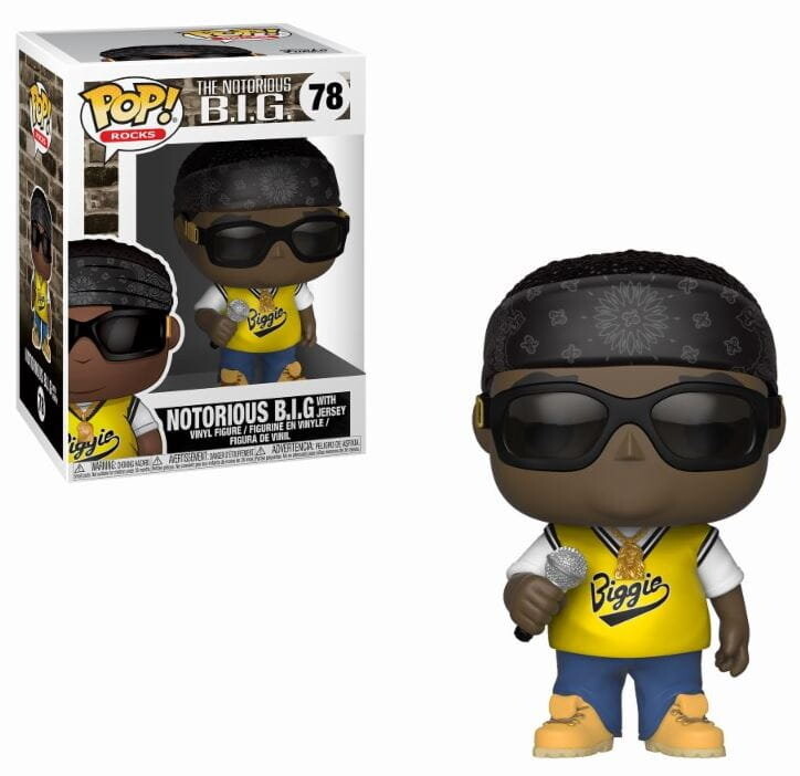 Funko POP! Скалы, коллекционная фигурка, Notorious B.I.G. Джерси, 78 лет
Funko POP! Скалы, коллекционная фигурка, Notorious B.I.G. Джерси, 78 лет