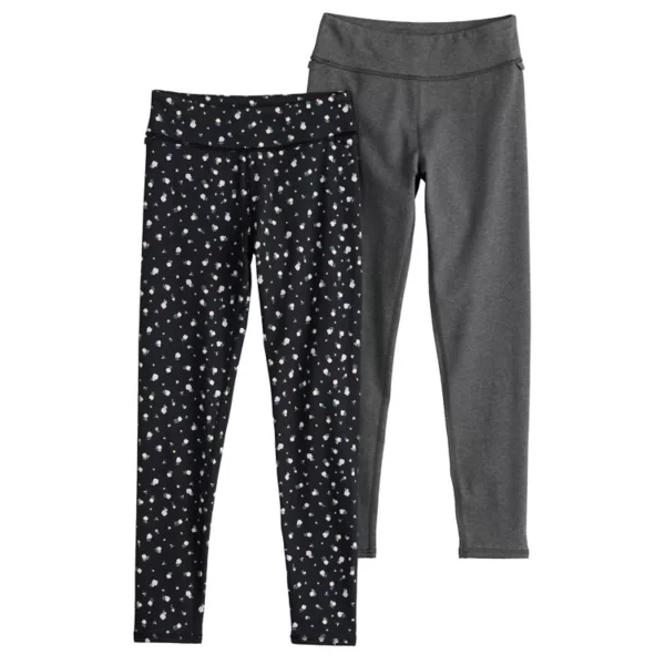 Девочки 7-16 лет 2 пары высоких леггинсов So, мультиколор 
Девочки 7-16 лет 2 пары высоких леггинсов So, мультиколор