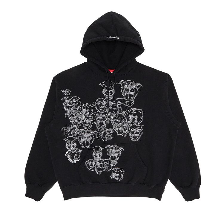 Толстовка Supreme Pitbulls Embroidered Hooded Sweatshirt, Black
Толстовка Supreme Pitbulls Embroidered Hooded Sweatshirt, Black