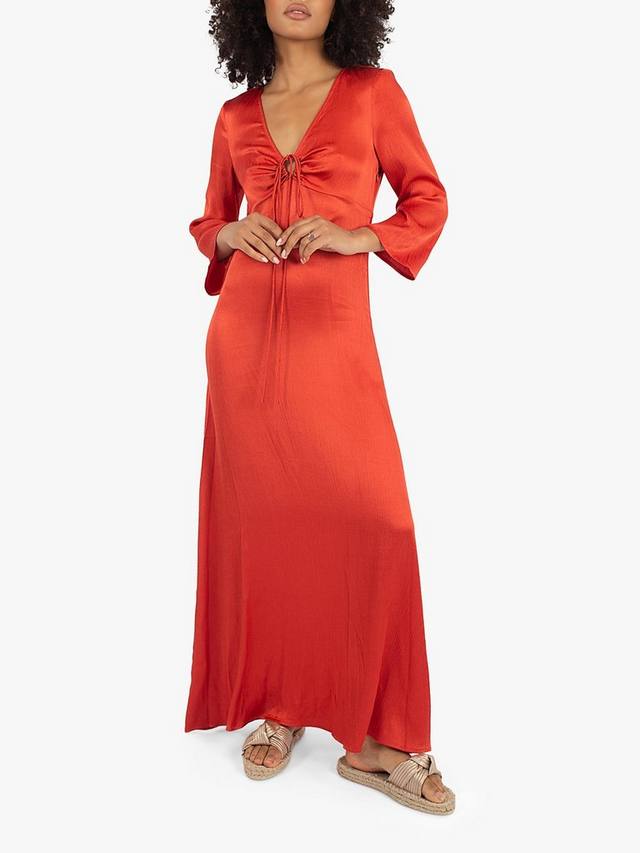 Бездыханное платье макси от bebe Traffic People, цвет Rust 
Бездыханное платье макси от bebe Traffic People, цвет Rust