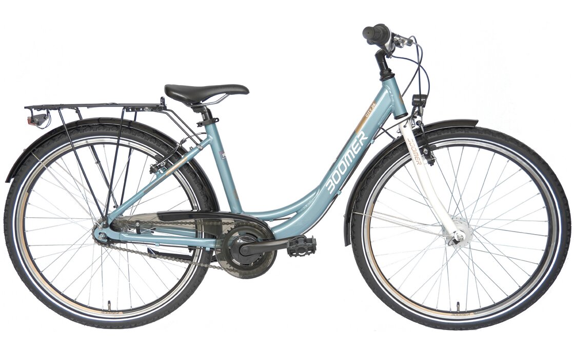 Молодежный велосипед Boomer CITY 26 N7 - 26 дюймов - Tiefeinsteiger - 2024, цвет Grau|grey blue/copper/white
Молодежный велосипед Boomer CITY 26 N7 - 26 дюймов - Tiefeinsteiger - 2024, цвет Grau|grey blue/copper/white