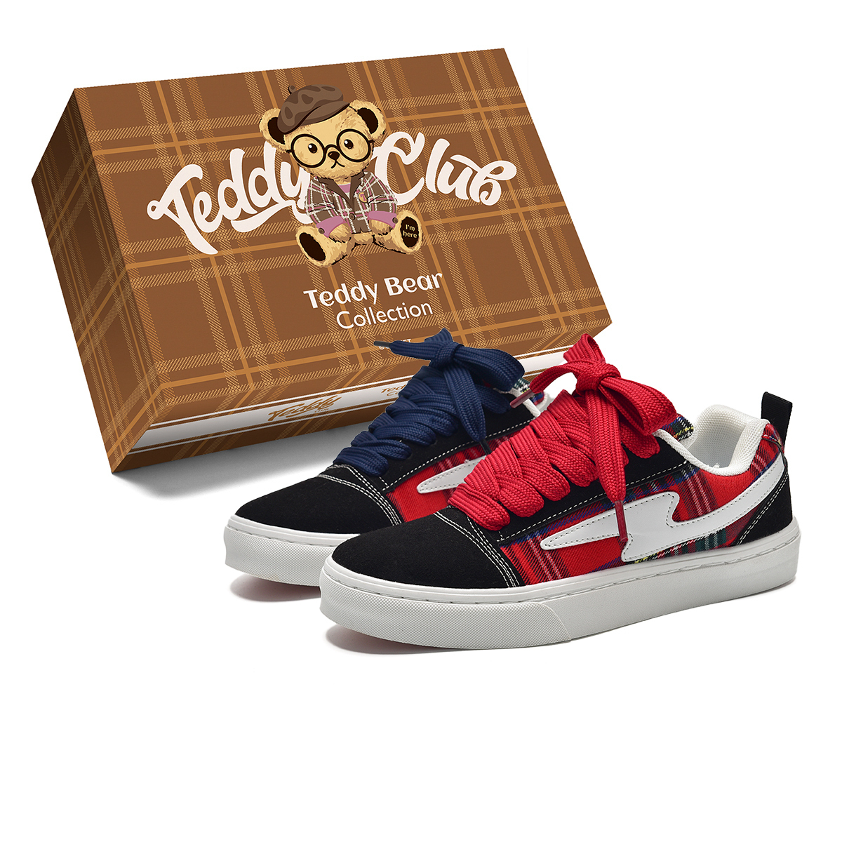 Teddy Bear Collection Скользоустойчивые износостойкие легкие низкие скейтерские кроссовки унисекс Scottish Red (комбинированные сине-красные), цвет Scottish Red (Mismatched Blue Red)
Teddy Bear Collection Скользоустойчивые износостойкие легкие низкие скейтерские кроссовки унисекс Scottish Red (комбинированные сине-красные), цвет Scottish Red (Mismatched Blue Red)