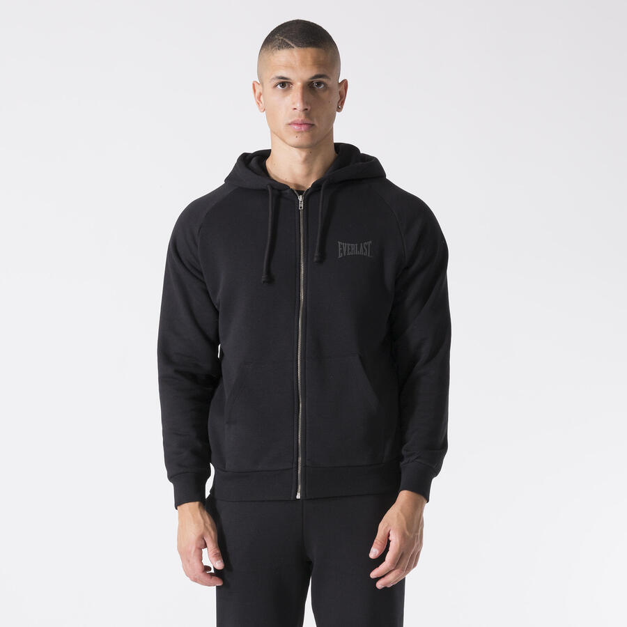 EVERLAST Черная флисовая куртка с капюшоном из хлопка и полиэстера
EVERLAST Черная флисовая куртка с капюшоном из хлопка и полиэстера