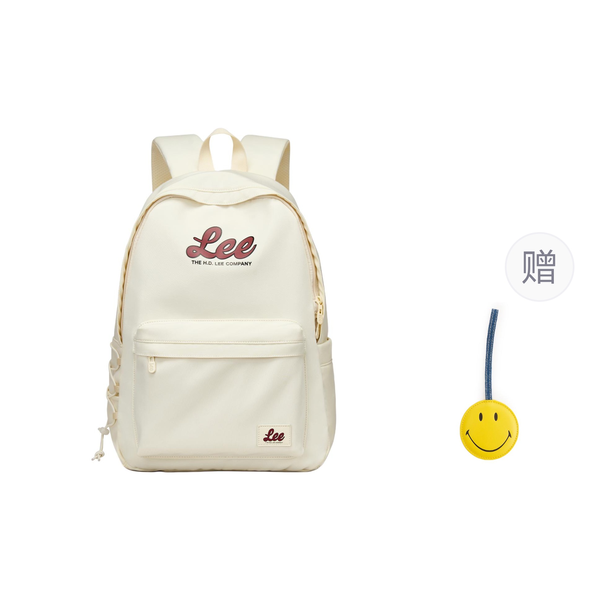 Lee Тканевый рюкзак унисекс кремово-белый морская соль серый таро фиолетовый, Cream White+Smiley Face Pendant
Lee Тканевый рюкзак унисекс кремово-белый морская соль серый таро фиолетовый, Cream White+Smiley Face Pendant