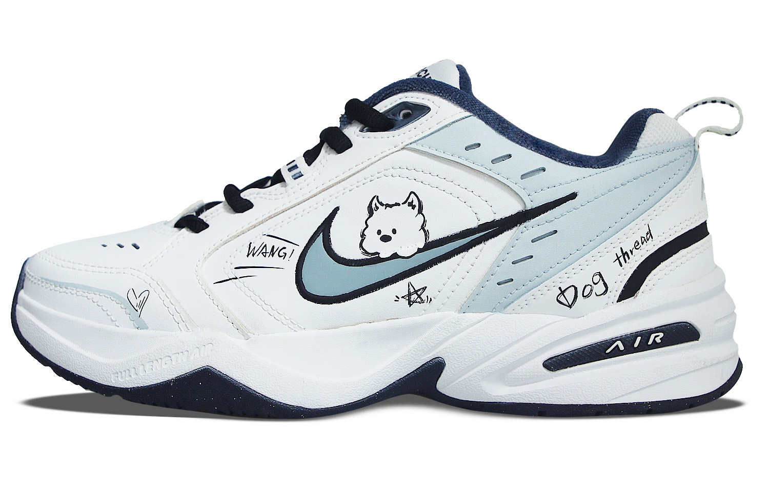 Air Monarch 4 термо дышащее покрытие Low top массивные кроссовки Unisex белый Nike, синий белый
Air Monarch 4 термо дышащее покрытие Low top массивные кроссовки Unisex белый Nike, синий белый