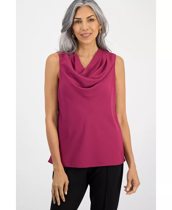 Женская блузка без рукавов с воротником-хомутом Kasper, розовый
Женская блузка без рукавов с воротником-хомутом Kasper, розовый