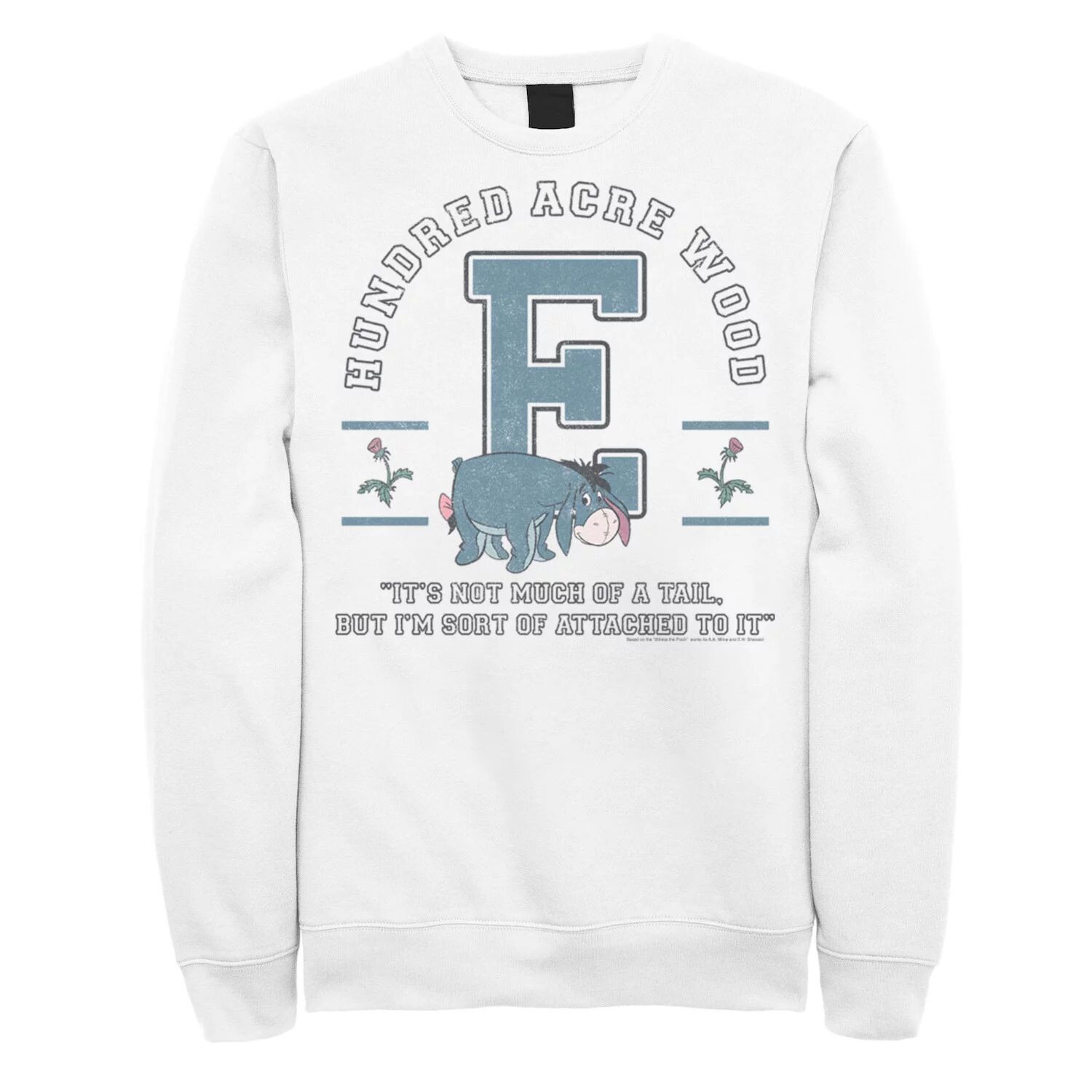 Мужской флисовый свитшот Disney Winnie The Pooh Eeyore "Not Much Of A Tail" Licensed Character
Мужской флисовый свитшот Disney Winnie The Pooh Eeyore "Not Much Of A Tail" Licensed Character