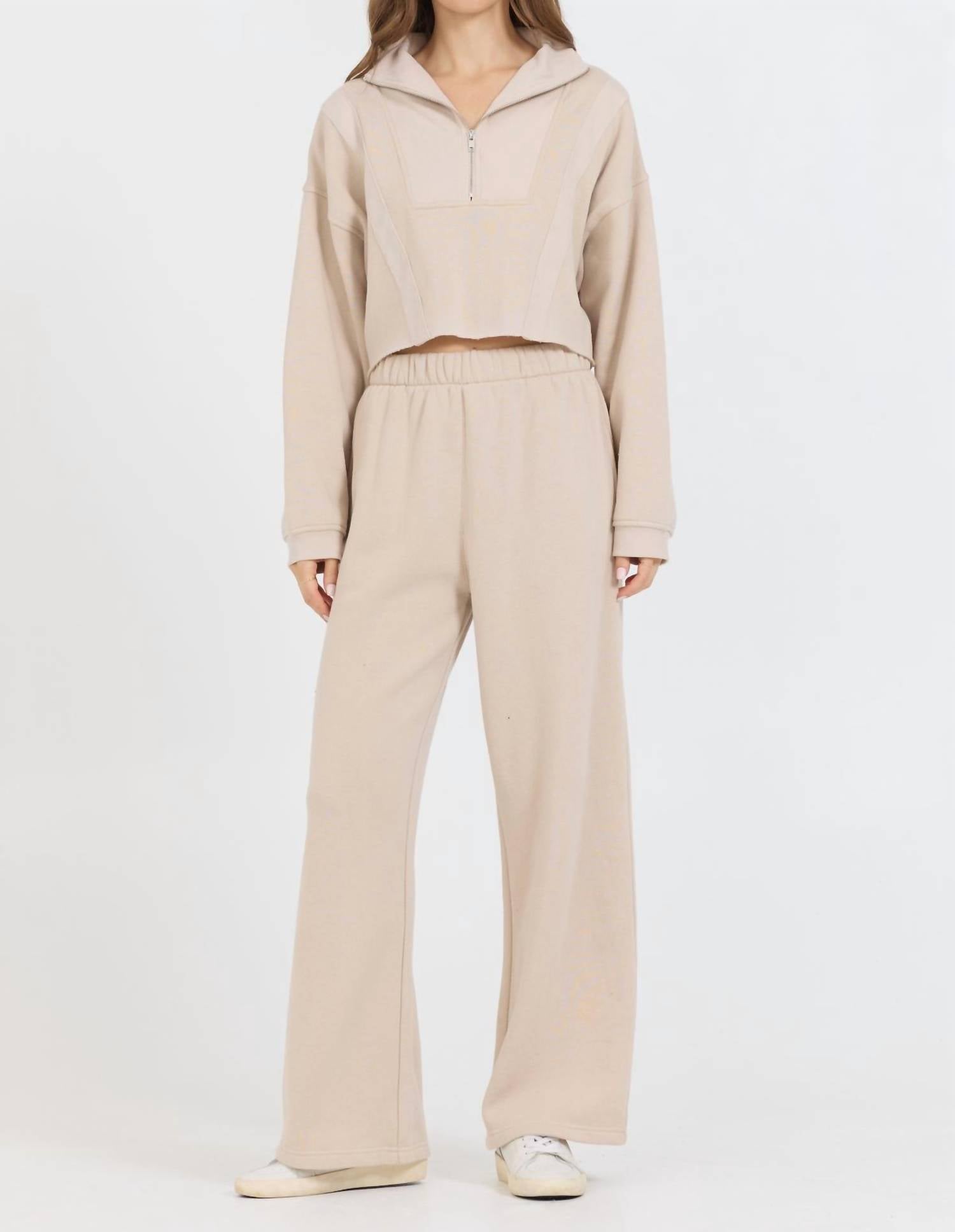 Широкие флисовые брюки бежевого цвета Vintage Havana
Широкие флисовые брюки бежевого цвета Vintage Havana