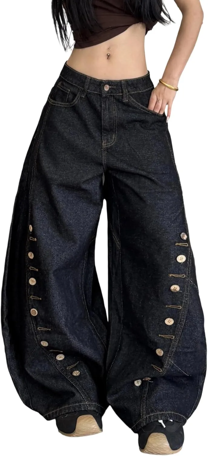 Женские широкие джинсы Baggy с вышивкой OYICAI
Женские широкие джинсы Baggy с вышивкой OYICAI