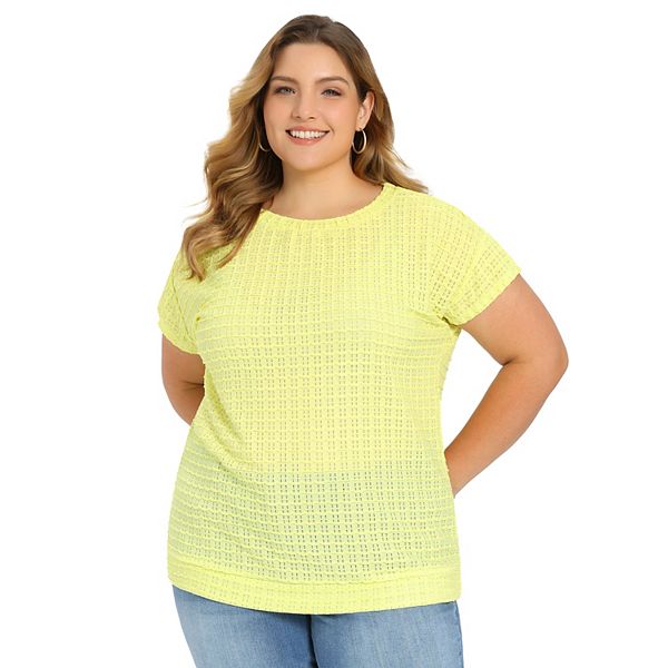 Летняя блузка для женщин Plus Size с рукавом реглан и лодочным вырезом Grace & Grandeur, Yellow
Летняя блузка для женщин Plus Size с рукавом реглан и лодочным вырезом Grace & Grandeur, Yellow