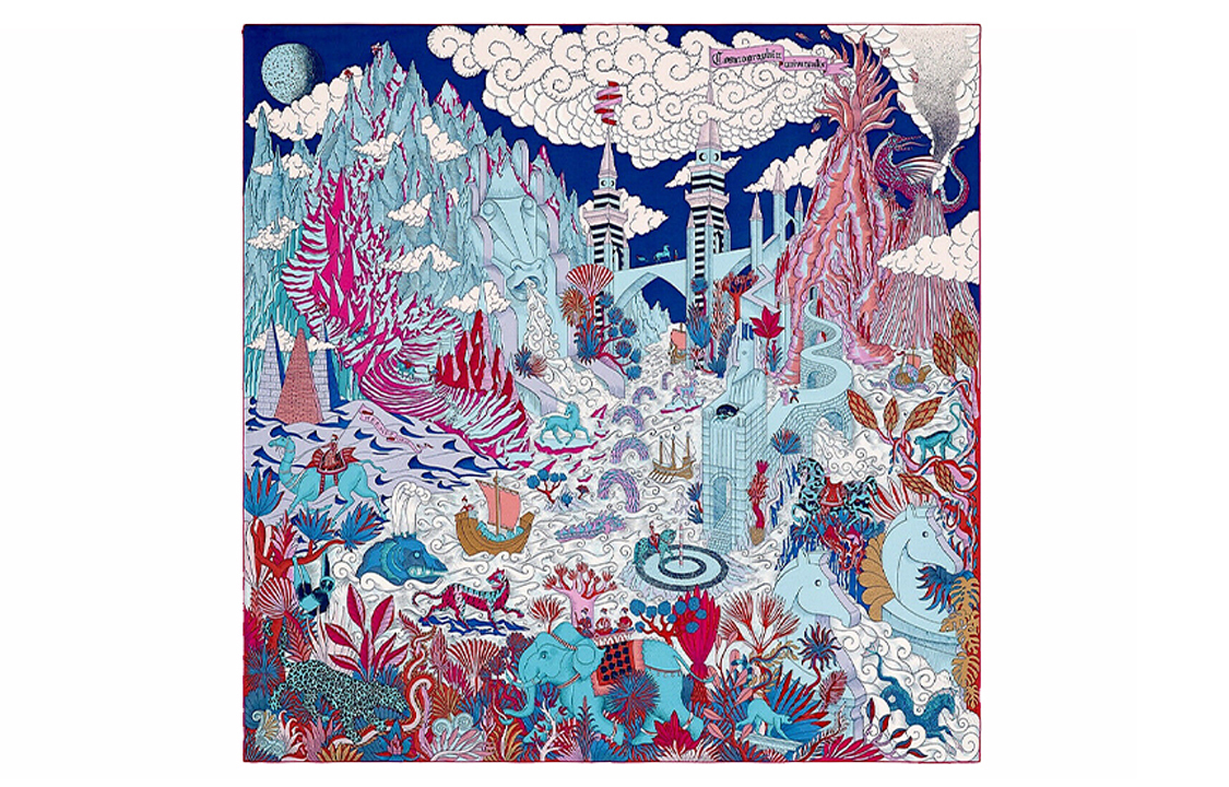 Шелковый платок женский фиолетовый HERMES
Шелковый платок женский фиолетовый HERMES