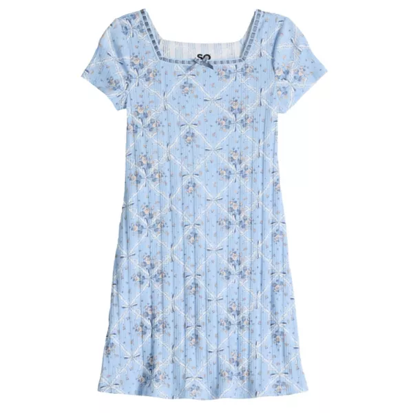 Мини-платье с квадратным вырезом и кружевной отделкой для девочек 6-20 лет, стандартные и большие размеры So, цвет blue rose
Мини-платье с квадратным вырезом и кружевной отделкой для девочек 6-20 лет, стандартные и большие размеры So, цвет blue rose