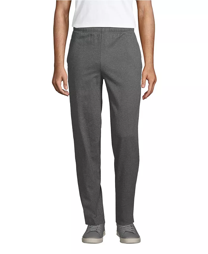 Брюки спортивные джерси Big & Tall Lands' End, серый 
Брюки спортивные джерси Big & Tall Lands' End, серый