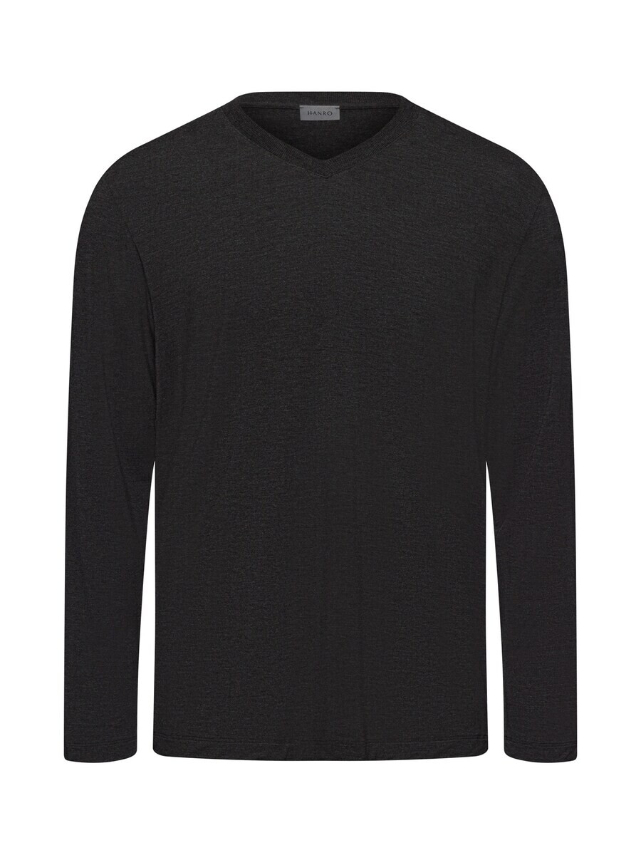 Лонгслив Hanro Shirt Casuals, черный 
Лонгслив Hanro Shirt Casuals, черный