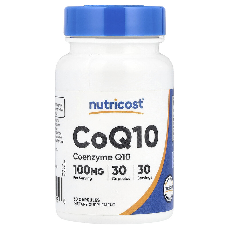 Nutricost, CoQ10, 100 мг, 30 капсул 
Nutricost, CoQ10, 100 мг, 30 капсул