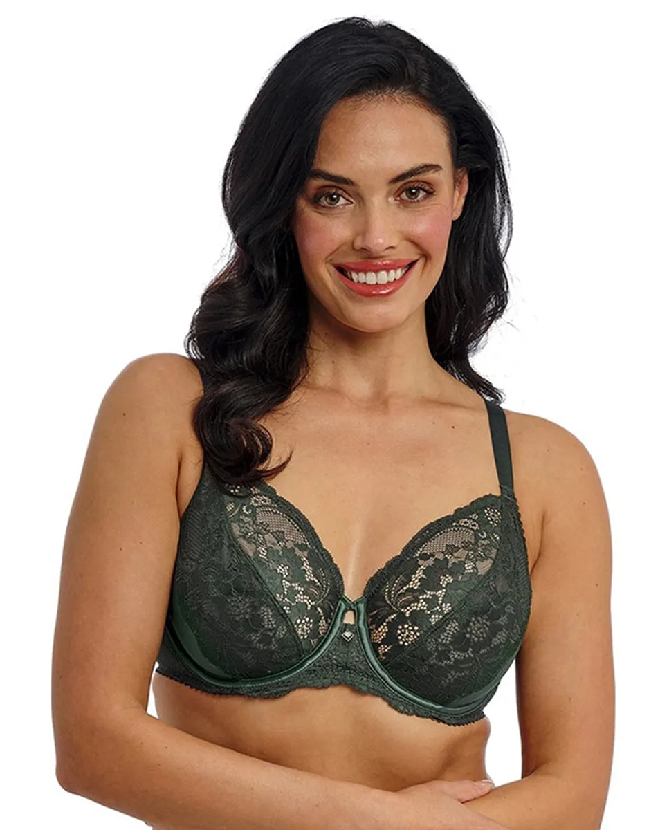 Бюстгальтер с косточками, боковой поддержкой, кружевом и атласом Wacoal, зеленый
Бюстгальтер с косточками, боковой поддержкой, кружевом и атласом Wacoal, зеленый