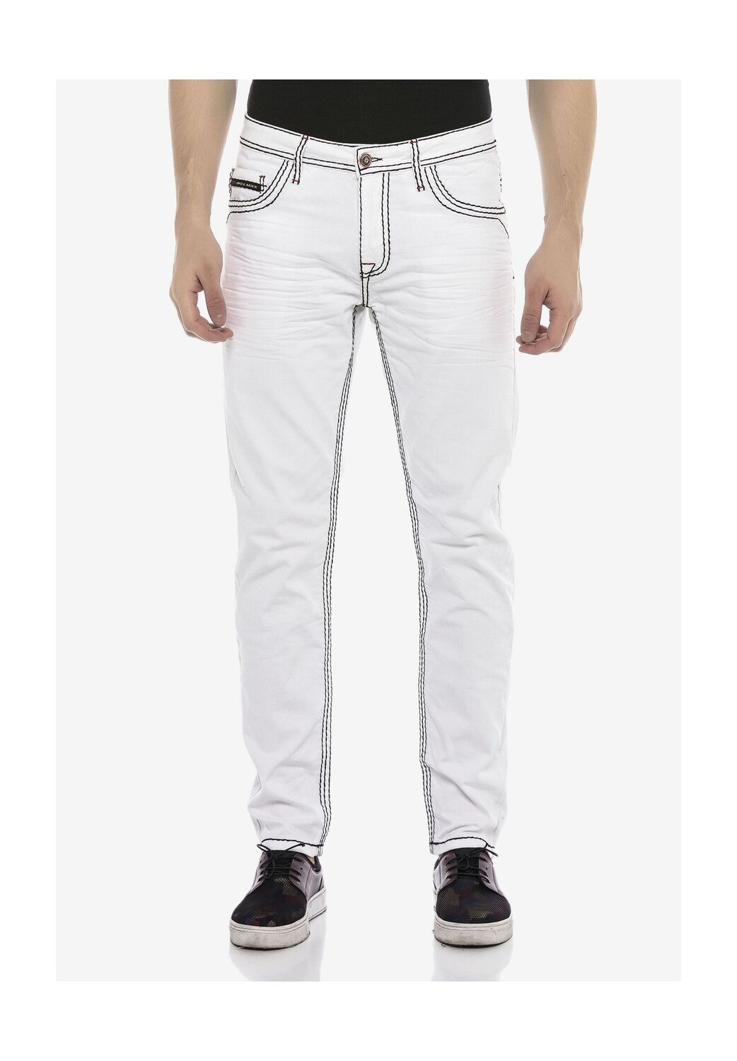 Джинсы с эффектными контрастными швами CIPO & BAXX, белый
Джинсы с эффектными контрастными швами CIPO & BAXX, белый