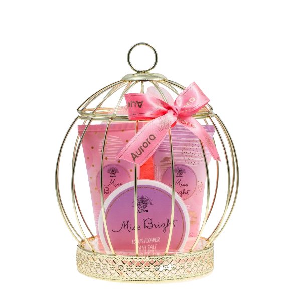 Подарочный набор Aurora для женщин Miss Bright Lotos - Металлическая клетка
Подарочный набор Aurora для женщин Miss Bright Lotos - Металлическая клетка