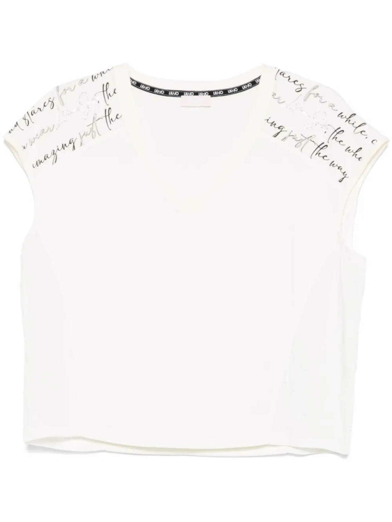 Блузка с V-образным вырезом LIU JO, белый
Блузка с V-образным вырезом LIU JO, белый