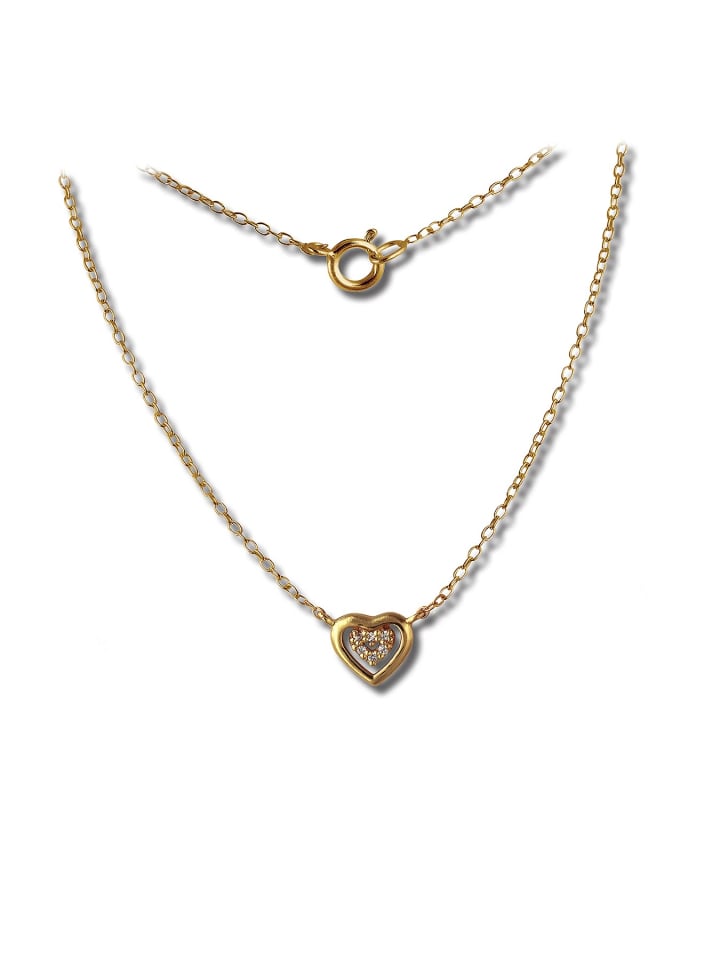 SilberDream Женское колье SilverDream в форме сердца из серебра 925 пробы с золотым покрытием (333 проба желтого золота), длина около 45 см
SilberDream Женское колье SilverDream в форме сердца из серебра 925 пробы с золотым покрытием (333 проба желтого золота), длина около 45 см