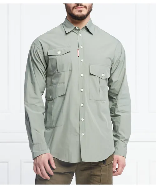 Суперлегкая рубашка-дроп Regular fit Dsquared2, зеленый
Суперлегкая рубашка-дроп Regular fit Dsquared2, зеленый