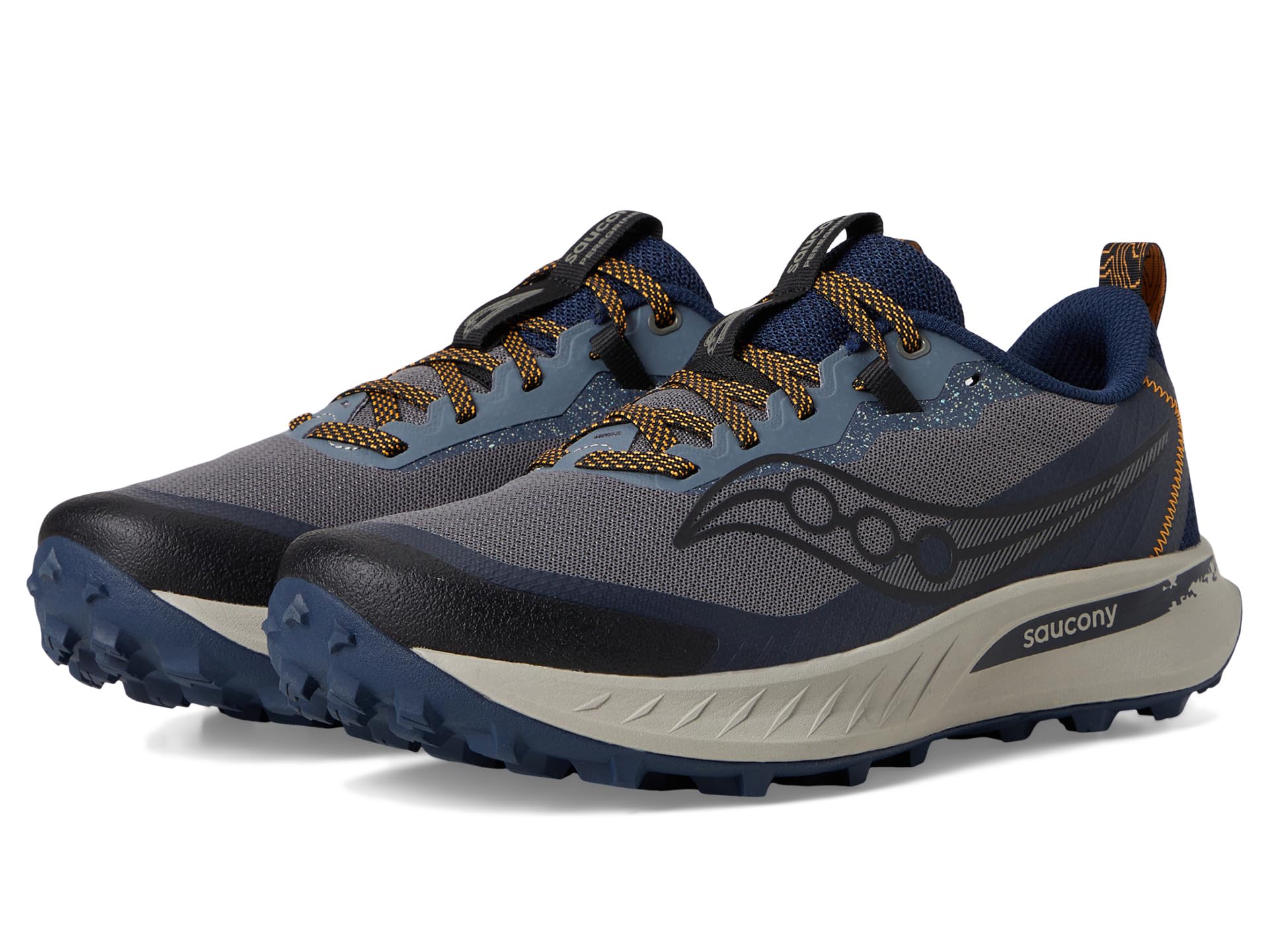 Кроссовки Saucony Peregrine 15, цвет Cinder/Navy 
Кроссовки Saucony Peregrine 15, цвет Cinder/Navy