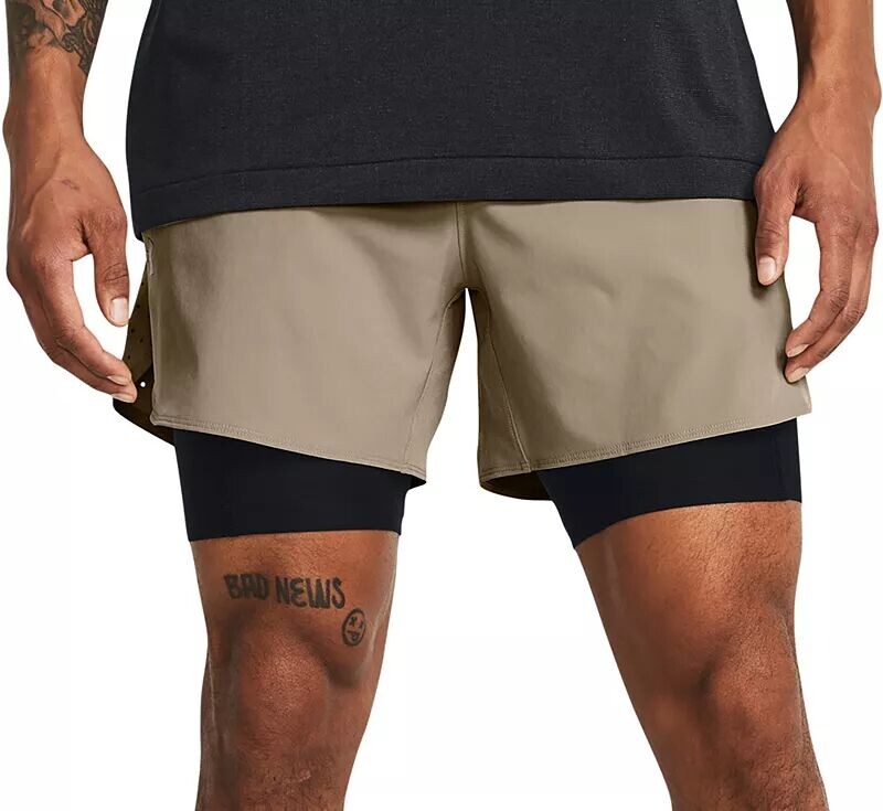 Мужские тканые шорты 2-в-1 Under Armour
Мужские тканые шорты 2-в-1 Under Armour