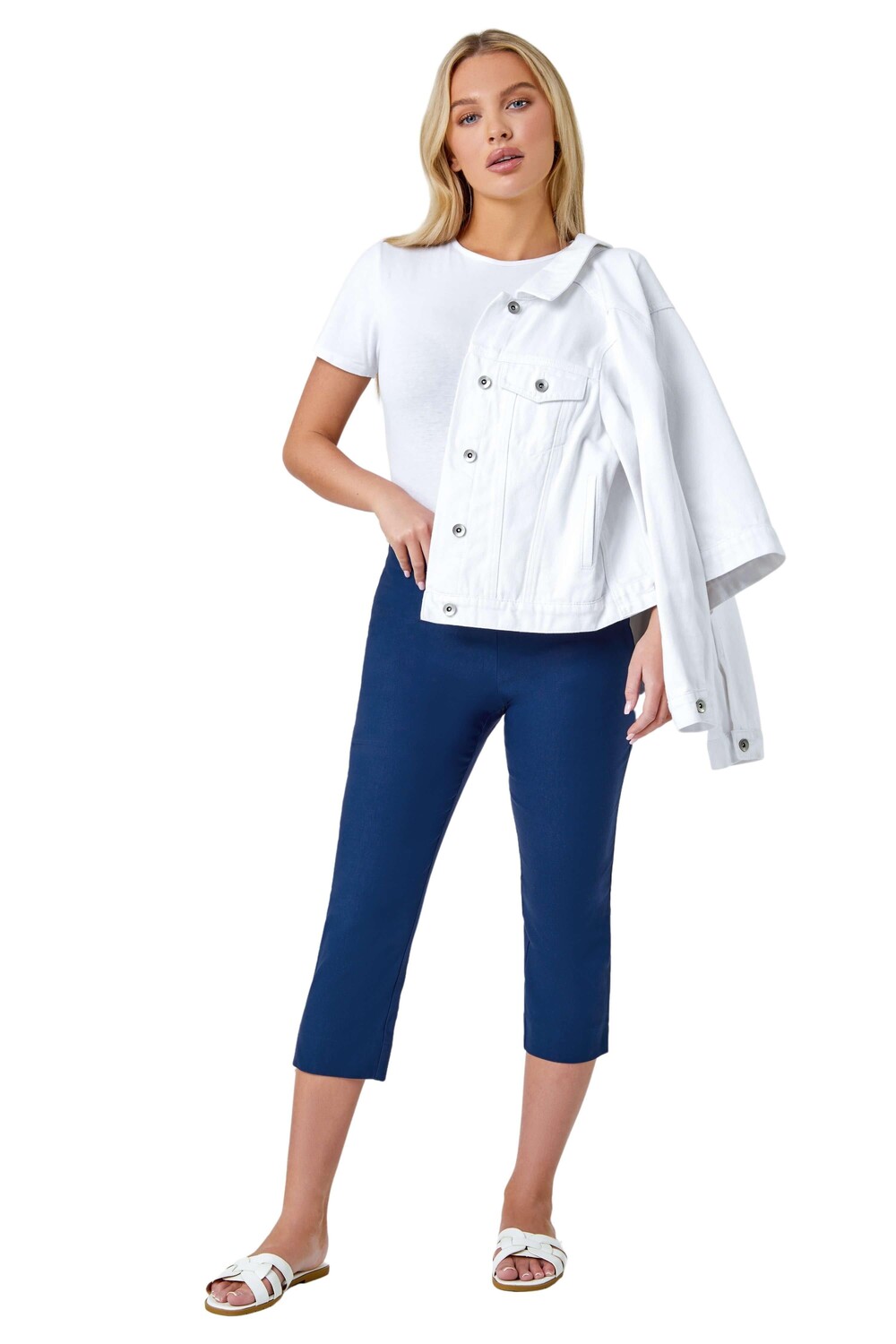 Укороченные эластичные брюки Petite Roman, синий
Укороченные эластичные брюки Petite Roman, синий