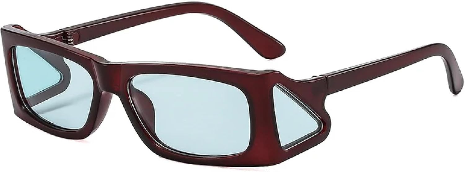 Модные уникальные маленькие солнцезащитные очки для женщин в стиле ретро с прозрачными линзами цвета океана, модные панк-солнцезащитные очки с защитой от УФ-излучения UV400 для мужчин TKKTLLT, Red Brown Blue
Модные уникальные маленькие солнцезащитные очки для женщин в стиле ретро с прозрачными линзами цвета океана, модные панк-солнцезащитные очки с защитой от УФ-излучения UV400 для мужчин TKKTLLT, Red Brown Blue