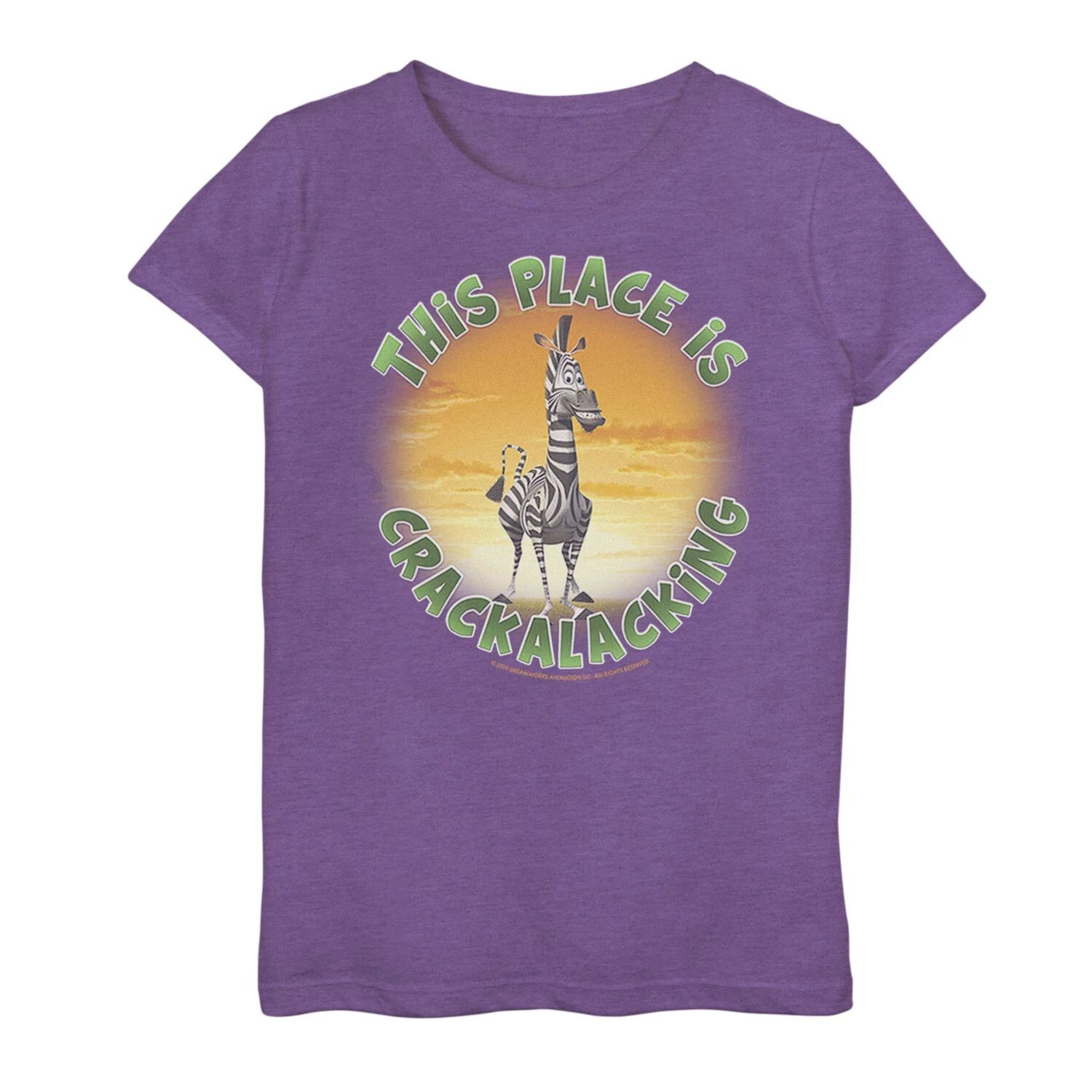 Футболка с графическим принтом и текстовым плакатом для девочек 7–16 лет из Мадагаскара Мартина Licensed Character 
Футболка с графическим принтом и текстовым плакатом для девочек 7–16 лет из Мадагаскара Мартина Licensed Character