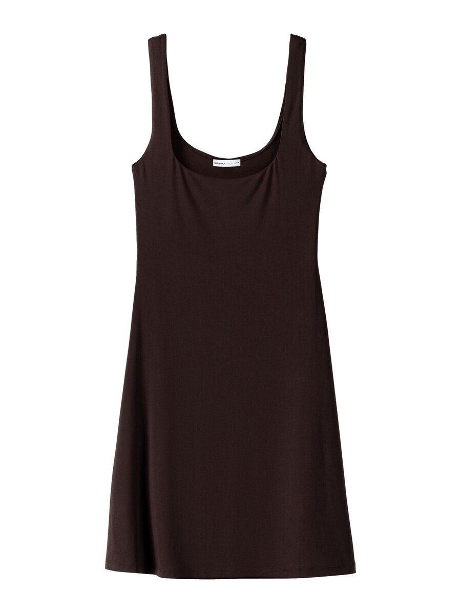 Платье Bershka, темно коричневый
Платье Bershka, темно коричневый