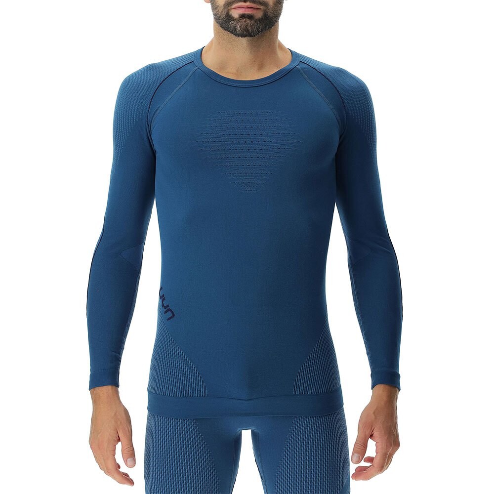 Базовый слой с длинным рукавом UYN Evolutyon, синий 
Базовый слой с длинным рукавом UYN Evolutyon, синий