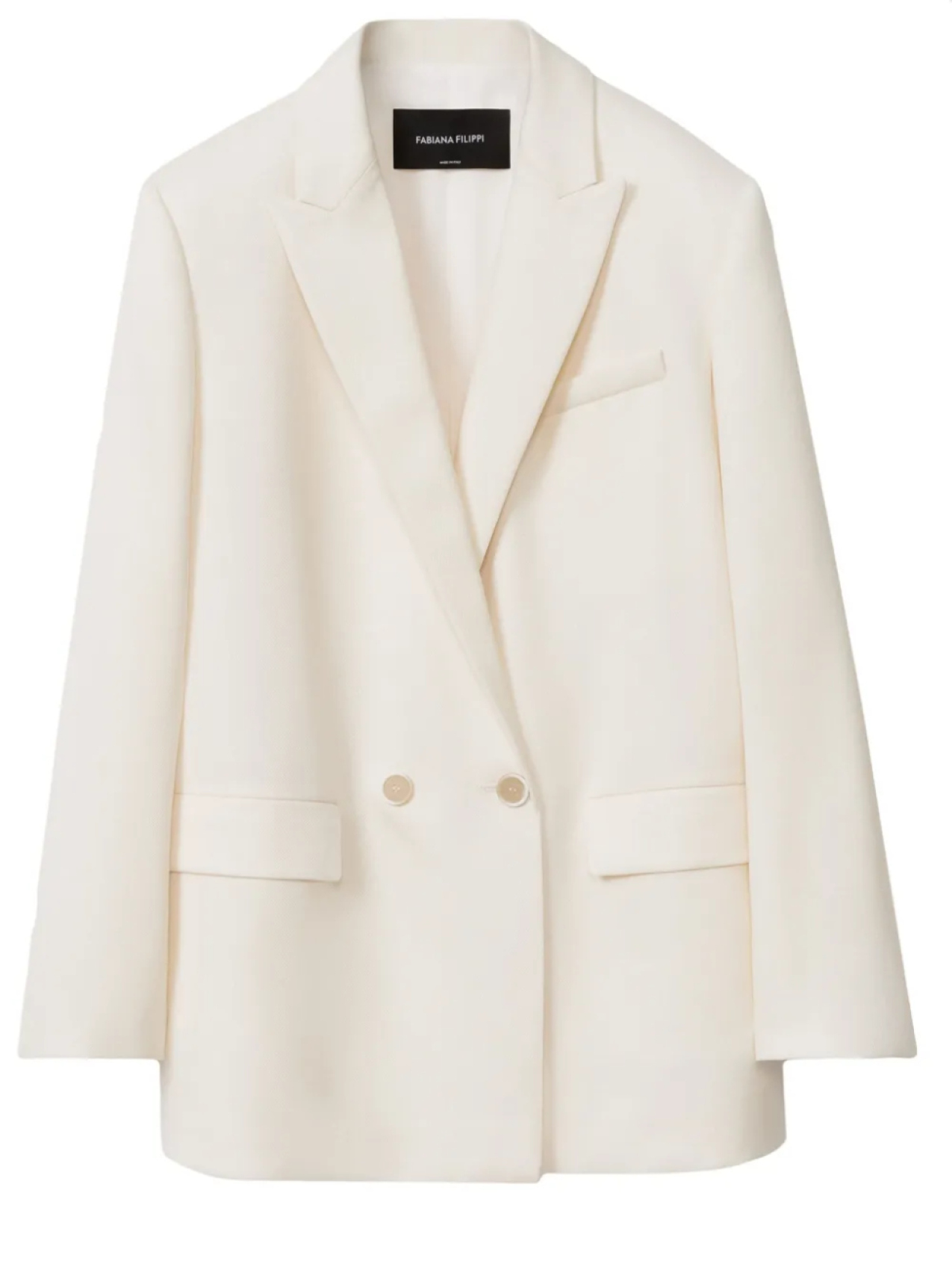Шерстяной пиджак Fabiana Filippi, белый
Шерстяной пиджак Fabiana Filippi, белый