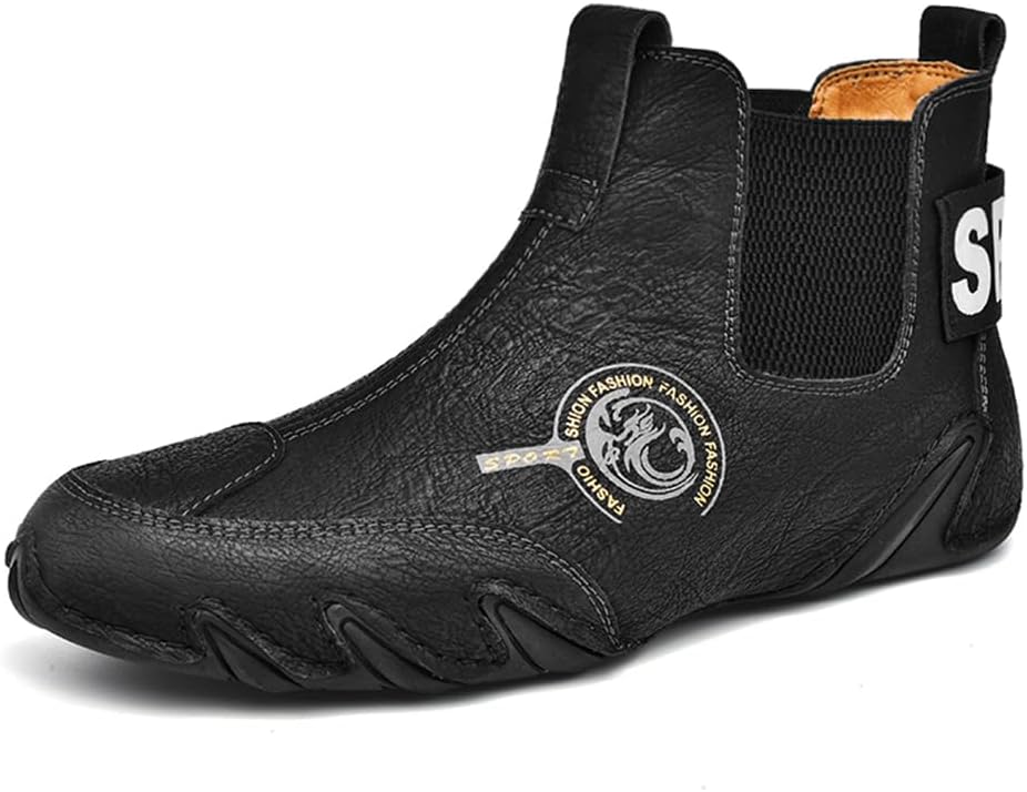 Мужские повседневные кожаные ботинки Asifn, слипоны для ходьбы, средние, противоскользящие, для вождения, ручная строчка, удобные, легкие, черный
Мужские повседневные кожаные ботинки Asifn, слипоны для ходьбы, средние, противоскользящие, для вождения, ручная строчка, удобные, легкие, черный