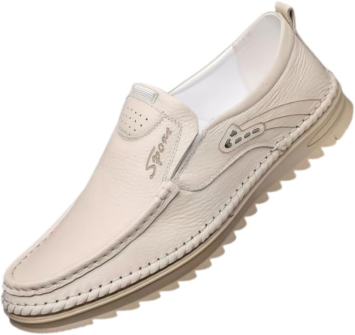 Мужские мокасины из натуральной кожи - бежевые, низкие, с круглым носком, мягкой резиновой подошвой и подкладкой из ПУ, удобные размер S для делового повседневного ношения, офиса и повседневного стиля - легкая очистка, обувь бежевого цвета Minla...
Мужские мокасины из натуральной кожи - бежевые, низкие, с круглым носком, мягкой резиновой подошвой и подкладкой из ПУ, удобные размер S для делового повседневного ношения, офиса и повседневного стиля - легкая очистка, обувь бежевого цвета Minla...