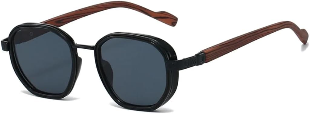 Модные круглые солнцезащитные очки для женщин и мужчин с защитой от УФ-излучения UV400, в стиле ретро с деревянными дужками, с градиентным переходом цвета TVTBBVV, Gold Black
Модные круглые солнцезащитные очки для женщин и мужчин с защитой от УФ-излучения UV400, в стиле ретро с деревянными дужками, с градиентным переходом цвета TVTBBVV, Gold Black