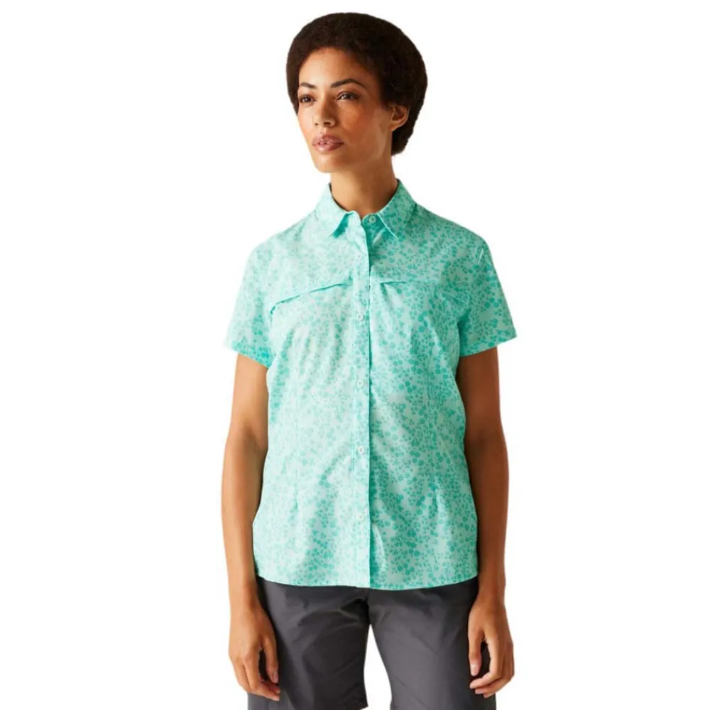 Рубашка с коротким рукавом Regatta Travel Packaway, зеленый
Рубашка с коротким рукавом Regatta Travel Packaway, зеленый