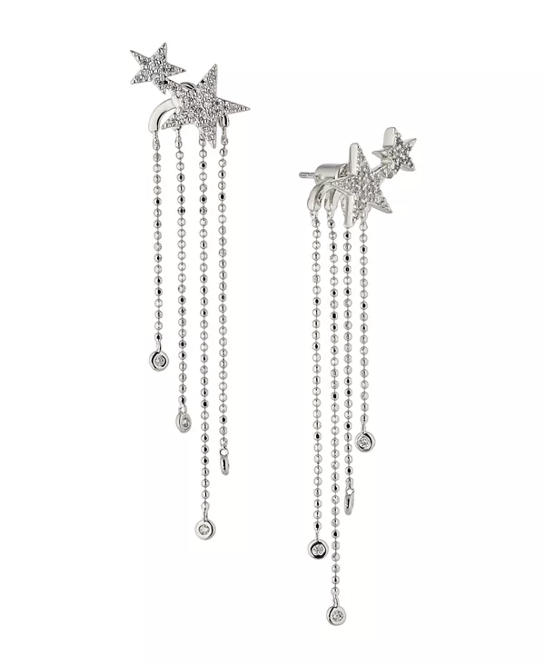 Серьга-Подвеска Ava Nadri со звездой и бахромой из латуни, покрытой 18-каратным золотом Ajoa, silver-tone
Серьга-Подвеска Ava Nadri со звездой и бахромой из латуни, покрытой 18-каратным золотом Ajoa, silver-tone