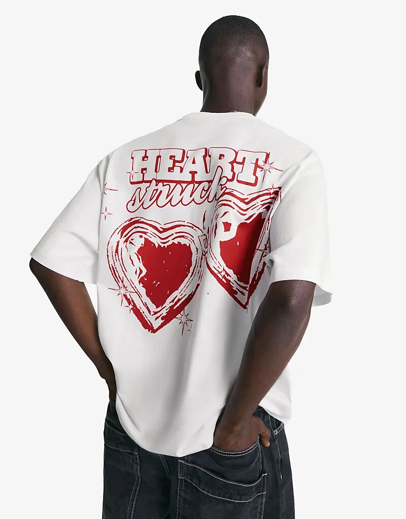 Футболка Bershka с коротким рукавом и принтом белого цвета
Футболка Bershka с коротким рукавом и принтом белого цвета