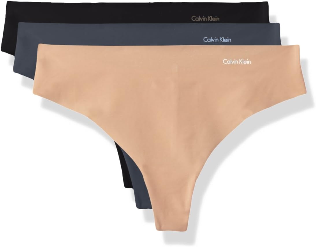 Женские бесшовные трусики-стринги Calvin Klein Invisibles, 3 шт., Speakeasy/Light Caramel/Black
Женские бесшовные трусики-стринги Calvin Klein Invisibles, 3 шт., Speakeasy/Light Caramel/Black