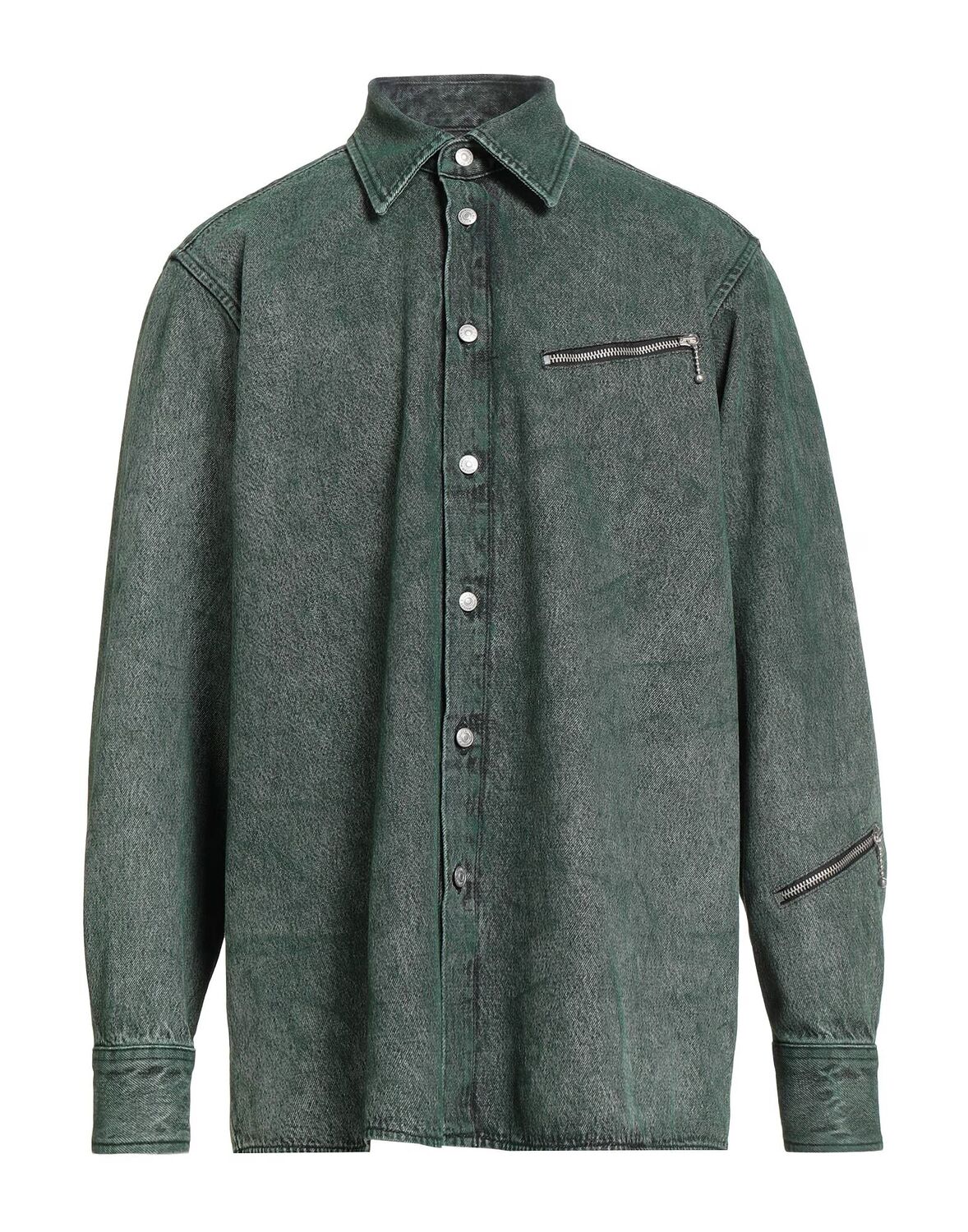 Джинсовая рубашка Mm6 Maison Margiela, зеленый
Джинсовая рубашка Mm6 Maison Margiela, зеленый