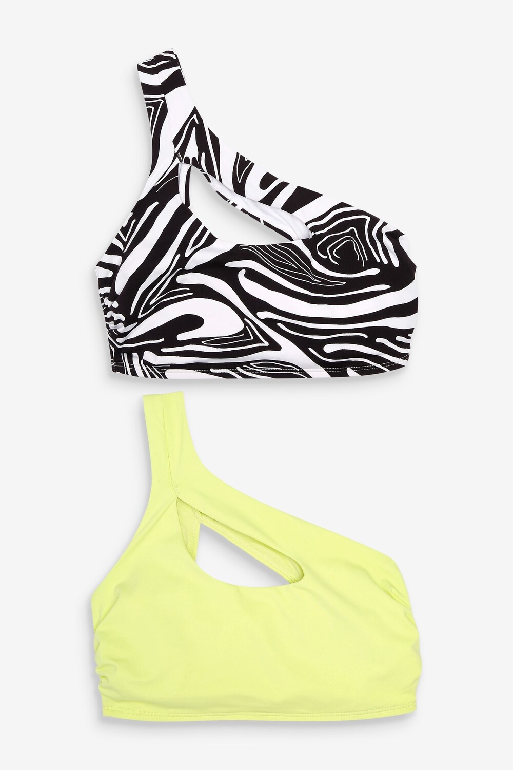 Комплект из двух укороченных топов бикини на одно плечо с вырезами Next
Комплект из двух укороченных топов бикини на одно плечо с вырезами Next