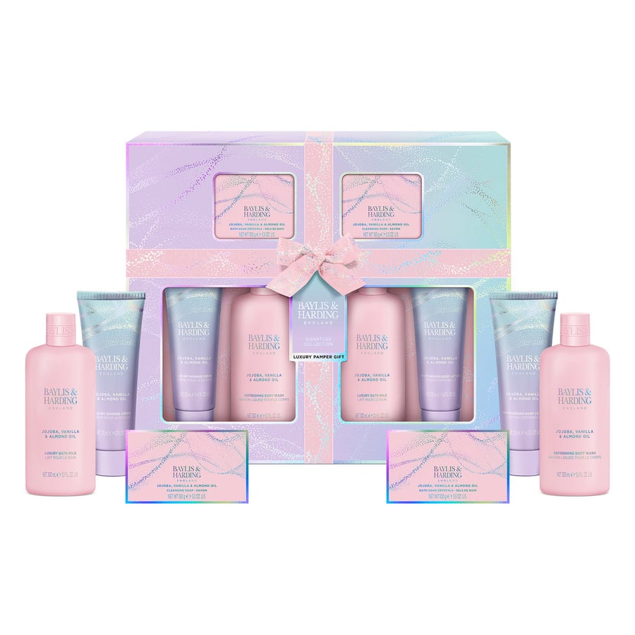 Большой подарочный косметический набор Baylis & Harding Jojoba, Vanilla & Almond Oil Baylis&Harding
Большой подарочный косметический набор Baylis & Harding Jojoba, Vanilla & Almond Oil Baylis&Harding