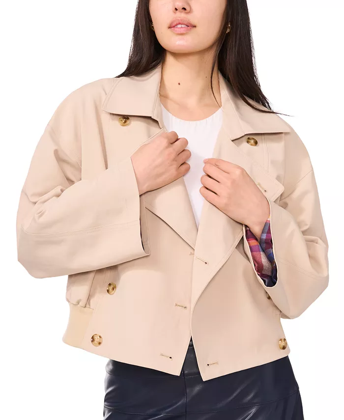 Женский укороченный тренчкот с присборенной талией 1.STATE, коричневый/бежевый
Женский укороченный тренчкот с присборенной талией 1.STATE, коричневый/бежевый