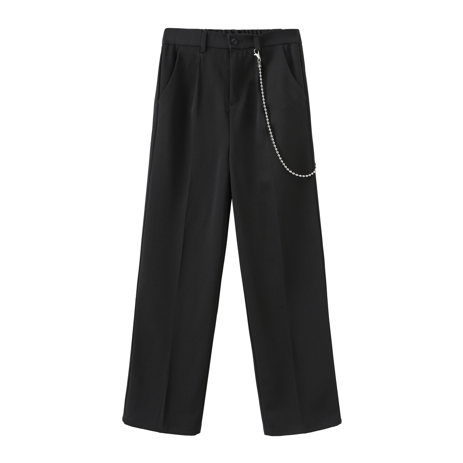 Брюки костюмные унисекс COLDSTONE, черные брюки с цепями
Брюки костюмные унисекс COLDSTONE, черные брюки с цепями
