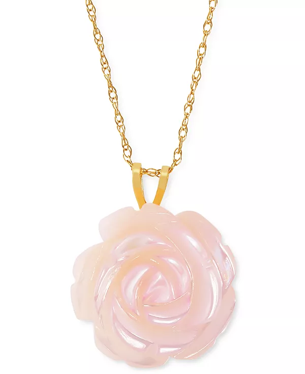 Ожерелье с подвеской в виде перламутровой розы 18 дюймов из 10-каратного золота Macy'S, pink
Ожерелье с подвеской в виде перламутровой розы 18 дюймов из 10-каратного золота Macy'S, pink