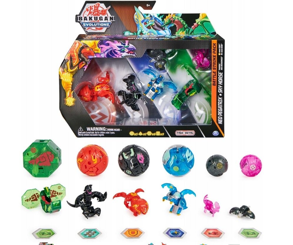 Bakugan Evolutions Battle Strike Pack, 6 ФИГУРОК, КАРТЫ НЕО ПЕГАТРИКС, НЕБО ЛОШАДИ Inna marka
Bakugan Evolutions Battle Strike Pack, 6 ФИГУРОК, КАРТЫ НЕО ПЕГАТРИКС, НЕБО ЛОШАДИ Inna marka