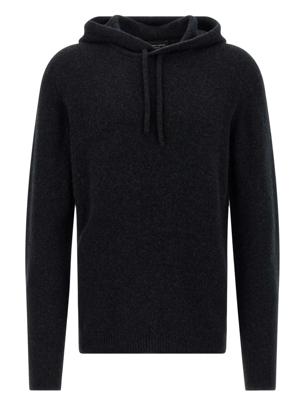 Вязаная толстовка с капюшоном Roberto Collina, черный
Вязаная толстовка с капюшоном Roberto Collina, черный