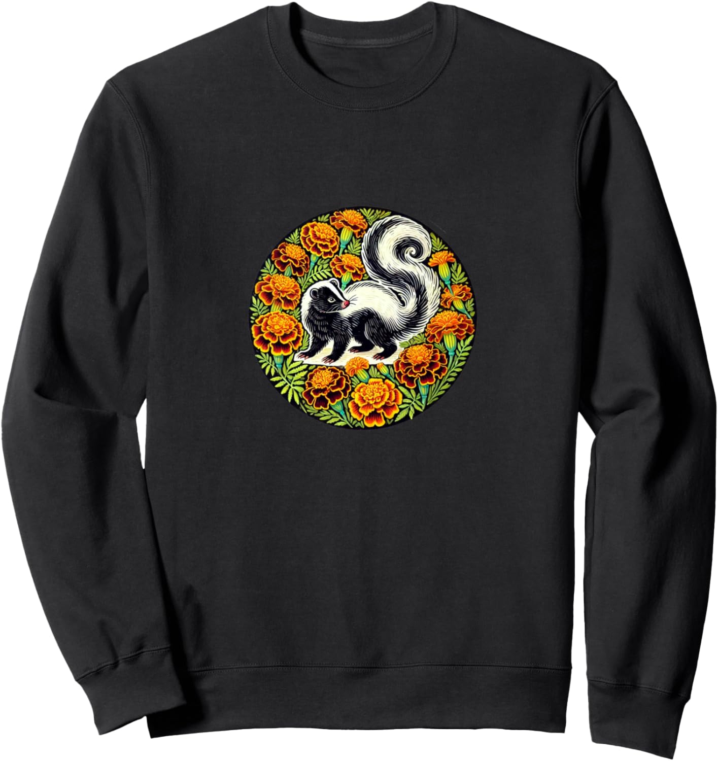 Толстовка с цветочным принтом и изображением скунса Vintage Skunks Lovers Bubb, черный
Толстовка с цветочным принтом и изображением скунса Vintage Skunks Lovers Bubb, черный